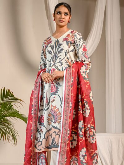 Printed Cotton 3 piece - Unstitched