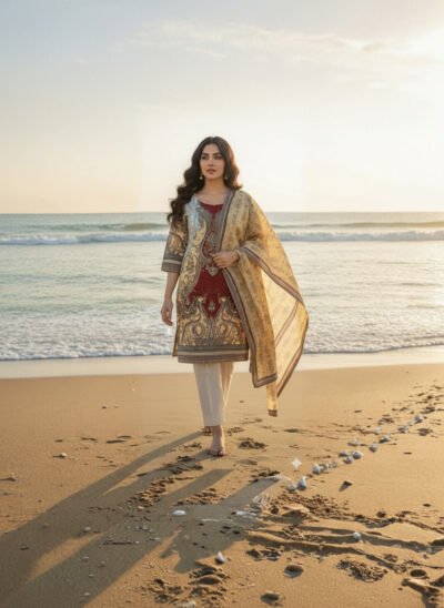 Printed Cotton 3 piece - Unstitched