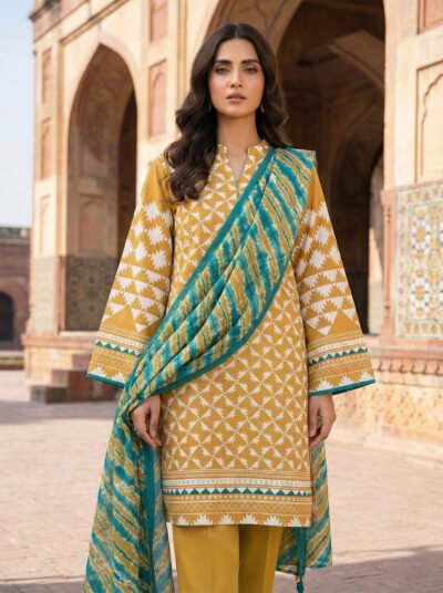 Printed Cotton 3 piece - Unstitched