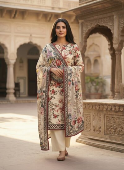 Printed Cotton 3 piece - Unstitched