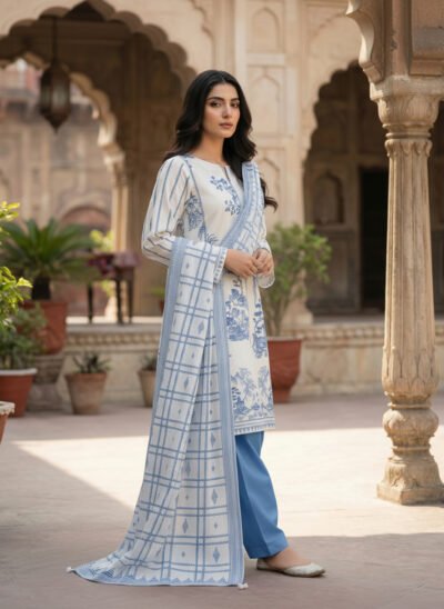 Printed Cotton 3 piece - Unstitched