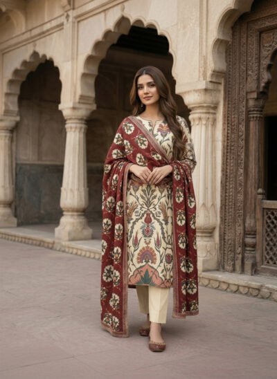 Printed Cotton 3 piece - Unstitched