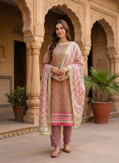 Printed Cotton 3 piece - Unstitched
