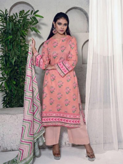 Printed Cotton 3 piece - Unstitched