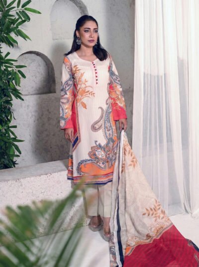 Printed Cotton 3 piece - Unstitched