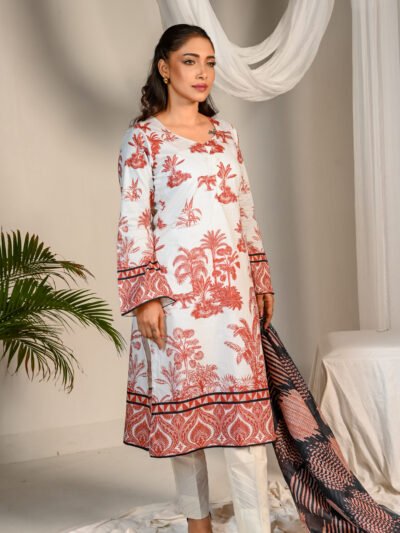 Printed Cotton 3 piece - Unstitched