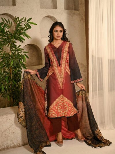 Printed Cotton 3 piece - Unstitched