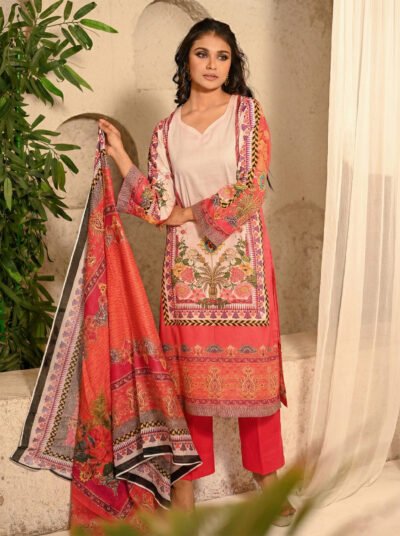 Printed Cotton 3 piece - Unstitched