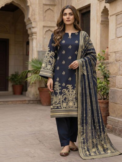 Printed Cotton 3 piece - Unstitched