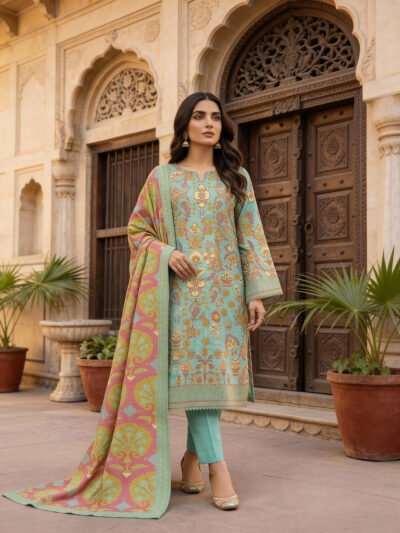 Printed Cotton 3 piece - Unstitched